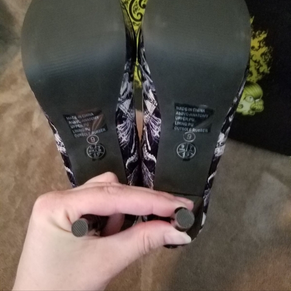 Too Fast Anatomy Victorian Boots Sz 9 - Picture 6 of 6